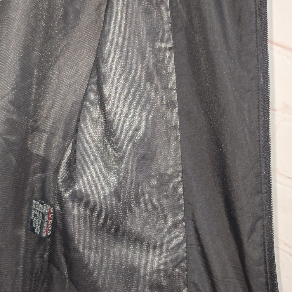 Guess Waterproof Rain Jacket Hoodie Vel-cro Neck Double Zipper Womens Size Small - Picture 10 of 16